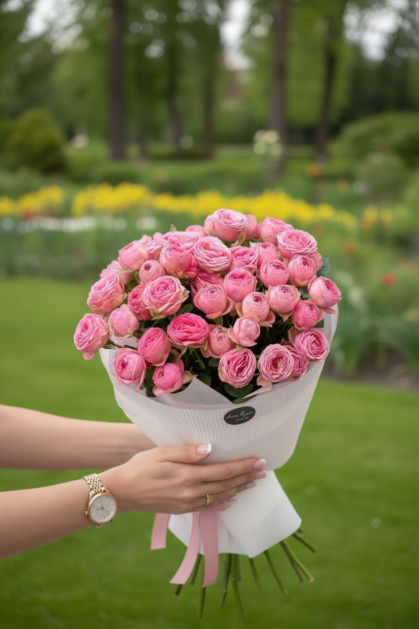 Pink Spray Rose Bouquet – Love Edition